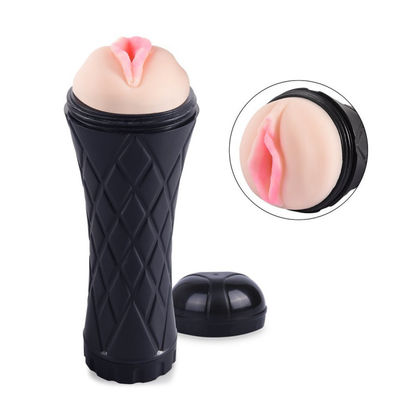 ABS TPE Gerçekçi Erkek Mastürbasyon Oyuncakları 24cm Oral Vajinal