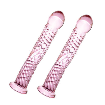 17cm Büyük Kristal Cam Seks Oyuncak Yapay Yapay Penis Kokusuz CE Onaylı