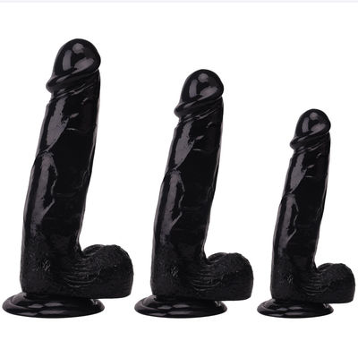 Gerçekçi Vantuz Yapay Penis Seks Oyuncak Kadınlar İçin 22cm Kristal Dick