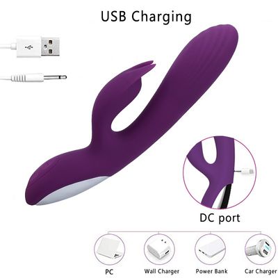 USB Şarj 22.5cm Vibratör Seks Oyuncak Sağlıklı Silikon 10 Hız