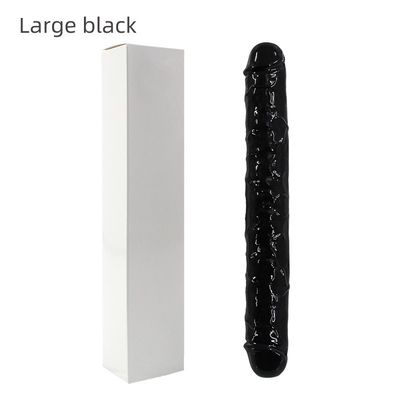 Silikon Gerçekçi LGBT Seks Oyuncakları Kadınlar İçin Çift Kafa Sigara Vibratör 37.4cm