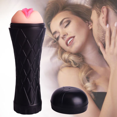 ABS TPE Gerçekçi Erkek Mastürbasyon Oyuncakları 24cm Oral Vajinal