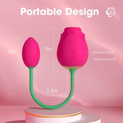 IPX7 Gül Emme Uzaktan Kumandalı Aşk Yumurtası Gıda Sınıfı Silikon