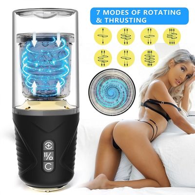 Erkekler için TPE ABS Vantuz Vibratör 300rpm Mastürbasyon Kupası