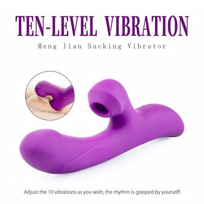 10 Hız Çok İşlevli Yapay Penis Elektrikli Emme Masajı 23.7cm Sessiz Tasarım