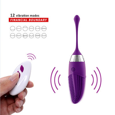 Uzaktan Kumandalı Silikon Yumurta Vibratör 10 Frekans 100mm IPX7 Su Geçirmez