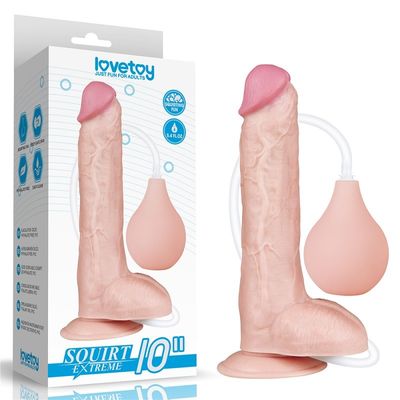 10 İnç Dildo Oyuncak Seks Penis Çift Katmanlı Silikon Gerçekçi Horoz