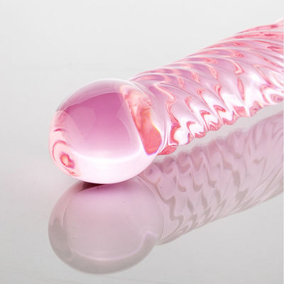 17cm Büyük Kristal Cam Seks Oyuncak Yapay Yapay Penis Kokusuz CE Onaylı
