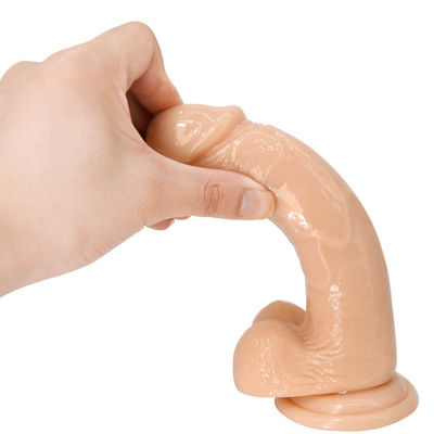 Gerçekçi Vantuz Yapay Penis Seks Oyuncak Kadınlar İçin 22cm Kristal Dick