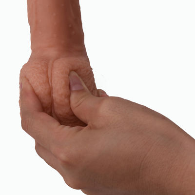 Mastürbasyon için 22.5cm Büyük Yapay Penis Seks Oyuncak Tıbbi Yumuşak Silikon