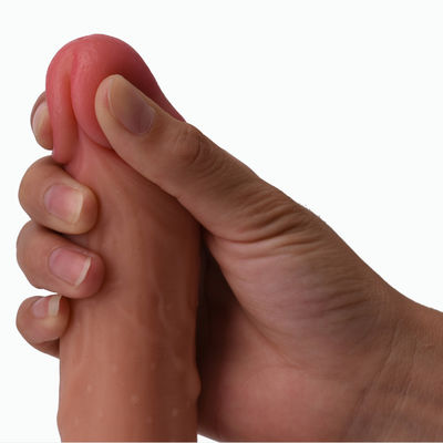 Mastürbasyon için 22.5cm Büyük Yapay Penis Seks Oyuncak Tıbbi Yumuşak Silikon