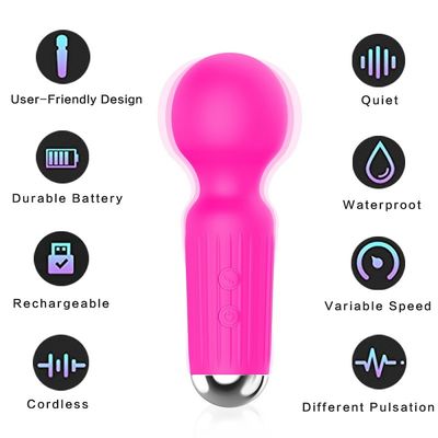 Ipx5 Su Geçirmez Sihirli Değnek G Spot Kadınlar İçin 20 Frekanslı Yapay Penis Penis