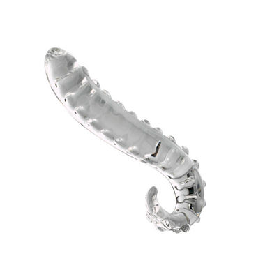 Pembe Hipokampus Cam Yapay Penis Uzun Eşcinsel Prostat Oyuncak Uzaktan Kumanda Butt Plug ODM