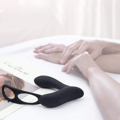 3 Bir Erkek Yüzük Vibratör Kişiselleştirilmiş Butt Plug Kablosuz Uzaktan Kumanda 400mah