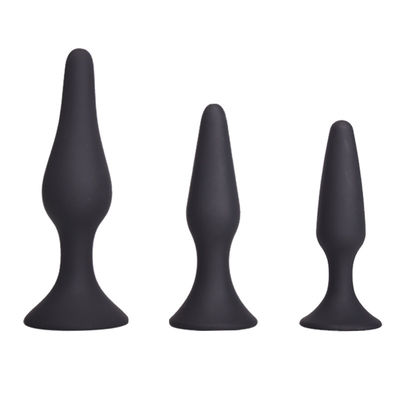 Siyah Vantuz Boncukları Anal Seks Oyuncakları Yeni Başlayanlar İçin 12.5cm Fiş