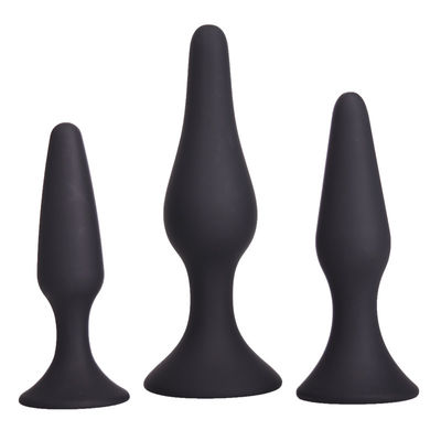 Siyah Vantuz Boncukları Anal Seks Oyuncakları Yeni Başlayanlar İçin 12.5cm Fiş