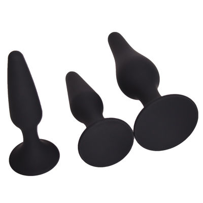 Siyah Vantuz Boncukları Anal Seks Oyuncakları Yeni Başlayanlar İçin 12.5cm Fiş