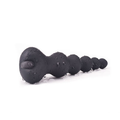Uzaktan Kumanda Anal Seks Oyuncakları Anal Boncuk Fişi Çift Titreşim 16cm