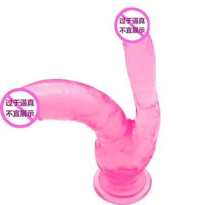 TPE Real Feel Penis Büyütme Uzatıcısı Üzerinde Gerçekçi Kayış 20cm