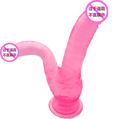 TPE Real Feel Penis Büyütme Uzatıcısı Üzerinde Gerçekçi Kayış 20cm