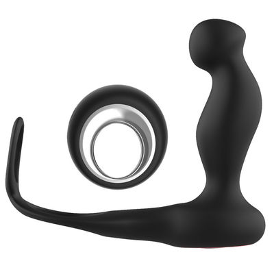 7 Hız Silikon Çift Penis Halkası Kablosuz Contol 135mm Anal Plug Horoz Halkası