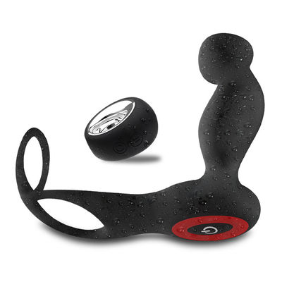 7 Hız Silikon Çift Penis Halkası Kablosuz Contol 135mm Anal Plug Horoz Halkası
