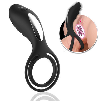 Erkek Gecikmeli Boşalma Penis Halkası Seks Oyuncak Aşk Halkası Vibratör ROHS