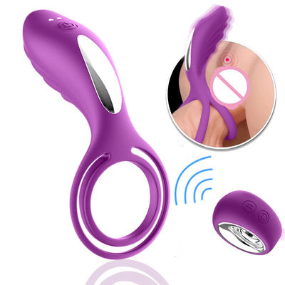 Erkek Gecikmeli Boşalma Penis Halkası Seks Oyuncak Aşk Halkası Vibratör ROHS