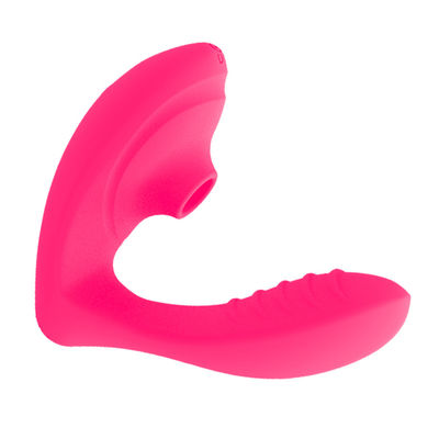 Yetişkinler Kadınlar İçin Silikon Emme Vibratör Seks Oyuncak Uzaktan Kumanda 13.4cm