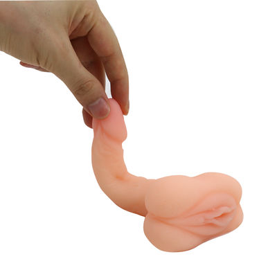 TPE Gerçekçi Büyük Dildo Gerçekçi Otomatik Masturbator Kupası 20cm