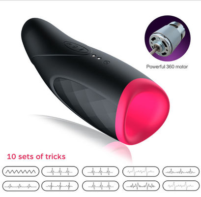 Isıtma Emme Gerçekçi Erkek Mastürbasyon Oyuncakları 22cm USB Şarj